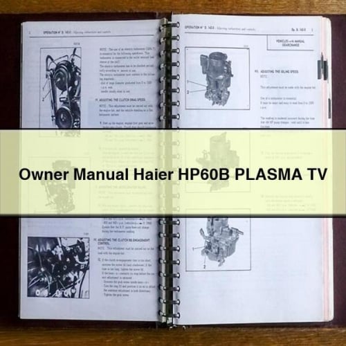 Owner Manual Haier HP60B PLASMA TV PDF Download