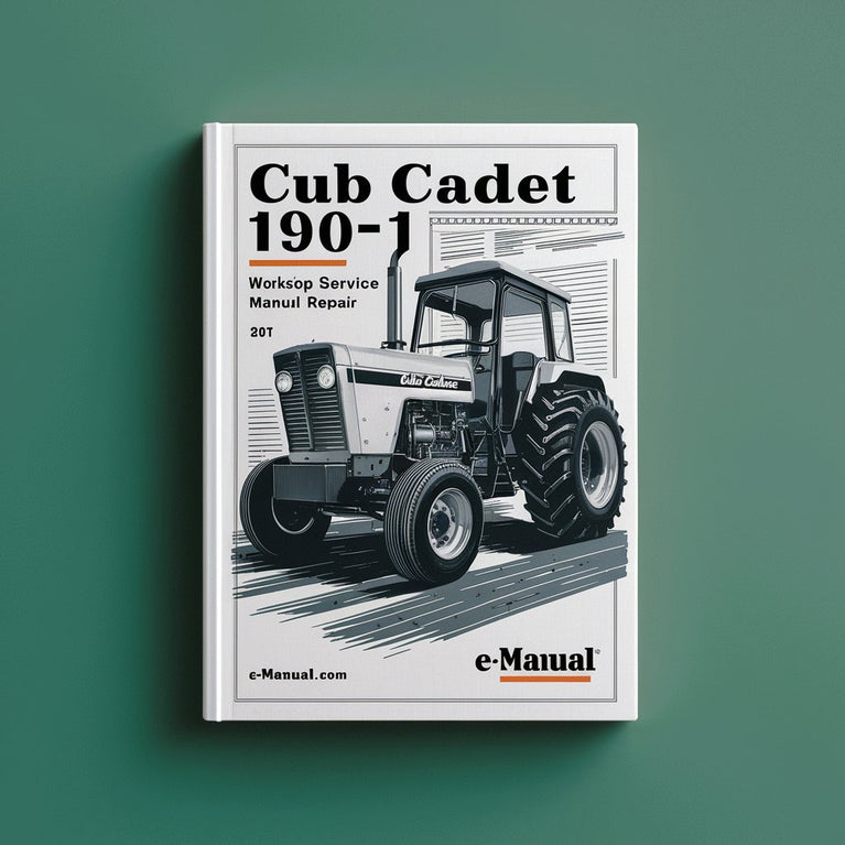 Reparación del manual de servicio del taller del tractor Cub Cadet 190-301 Descargar PDF