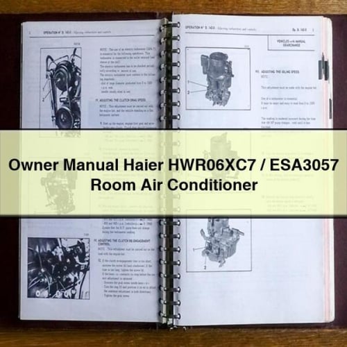 Owner Manual Haier HWR06XC7 / ESA3057 Room Air Conditioner PDF Download