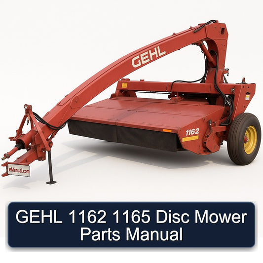 Gehl 1162 1165 Disc Mower Parts Catalog
