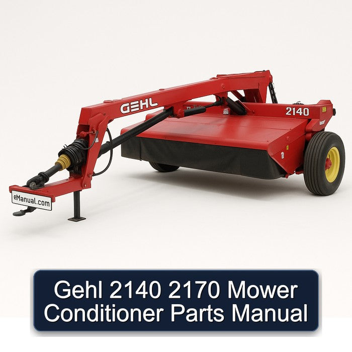 Gehl 2140 2170 Mower Conditioner Parts Catalog PDF