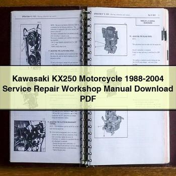 Kawasaki KX250 Motorcycle 1988-2004 Service Repair Workshop Manual