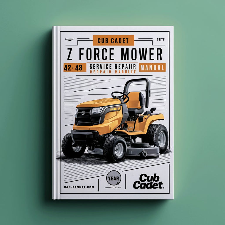 Cub Cadet Z Force ZTR Mower 42 44 48 Service Repair Manual