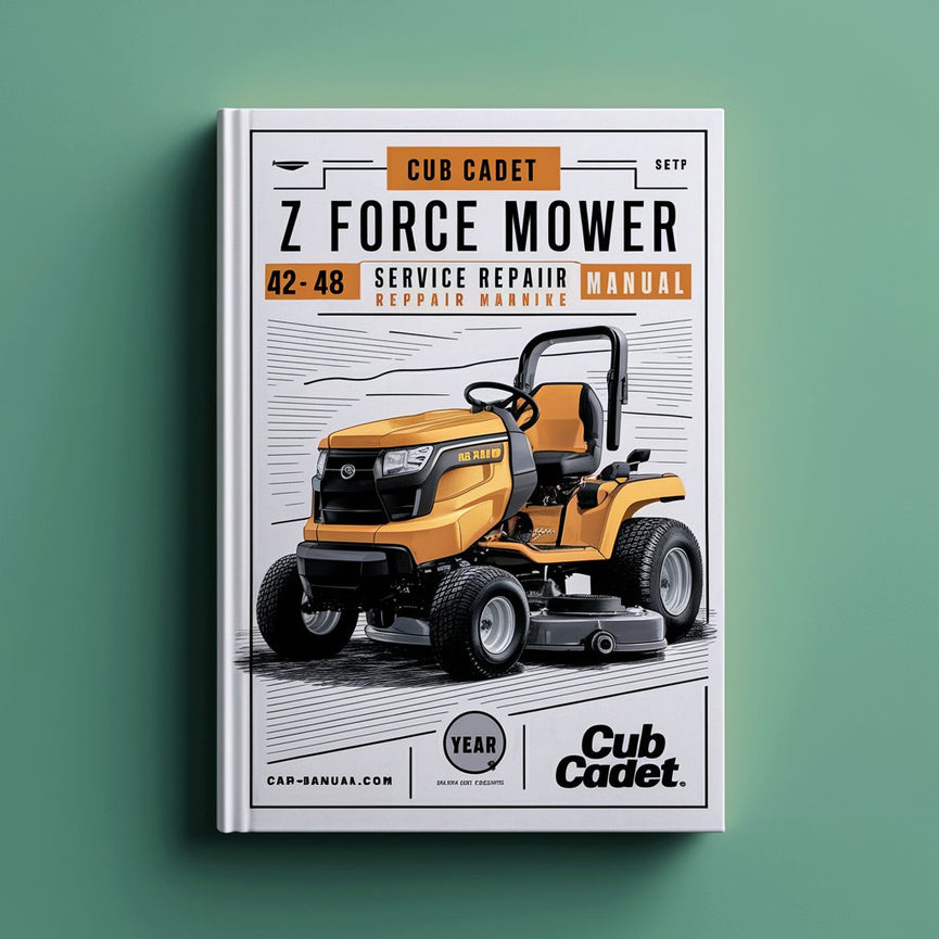 Cub Cadet Z Force ZTR Tondeuse 42 44 48 Service Manuel de réparation PDF Télécharger