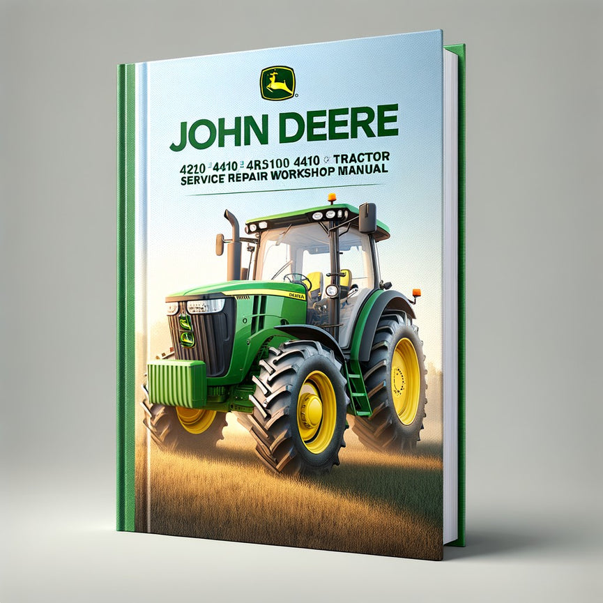 John Deere 4210 4310 4410 Compact Utility Tractor Service Repair Workshop Manual PDF Télécharger