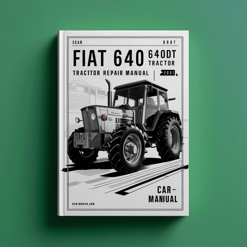 Manual de reparación de servicio del tractor Fiat 640 640DT