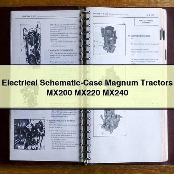 Electrical Schematic-Case Magnum Tractors MX200 MX220 MX240