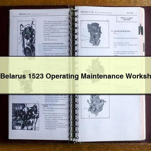 Belarus 1523 Operating Maintenance Worksh