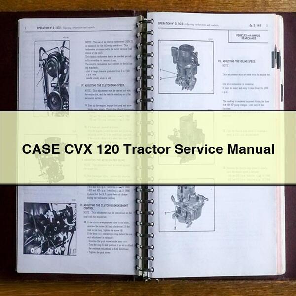 Manuel de réparation du service de tracteur CASE CVX 120 Télécharger le PDF