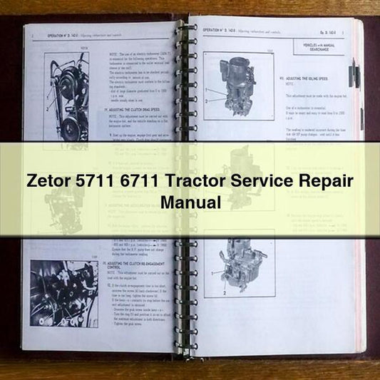 Zetor 5711 6711 Tractor Service Repair Workshop Manual