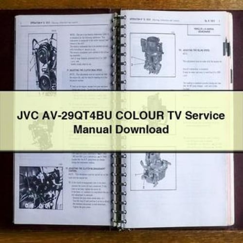 JVC AV-29QT4BU COLOUR TV Service Manual Download PDF