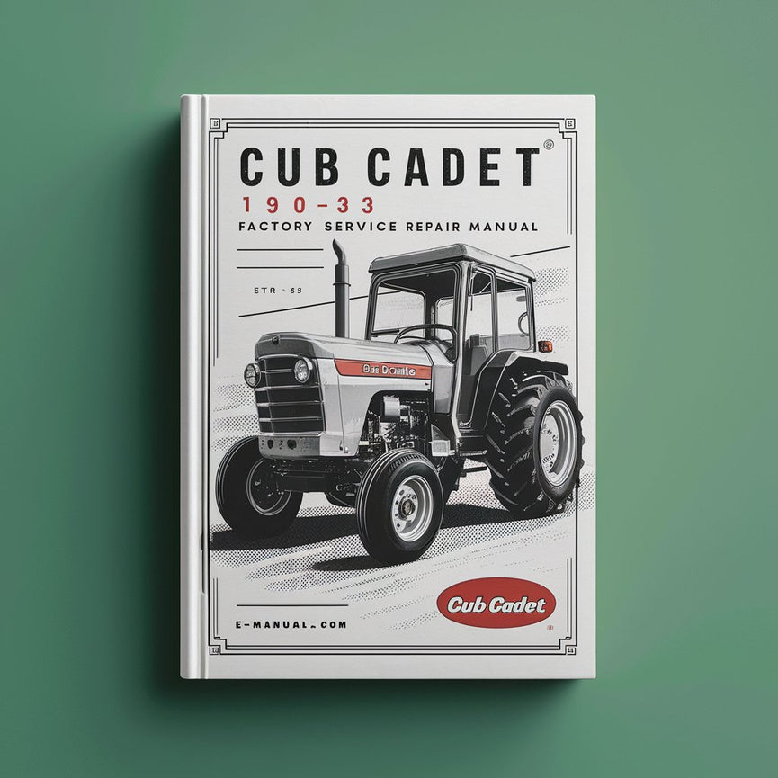 Manual de reparación del servicio de fábrica de tractores Cub Cadet 190-303 Descargar PDF