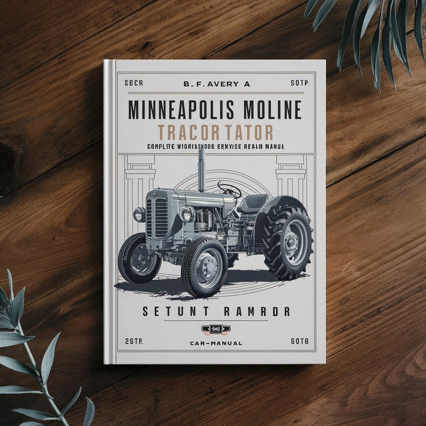 BF Avery ARV Minneapolis Moline MMBF MMBG MMV Tractor Complete Workshop Service Repair Manual PDF Télécharger