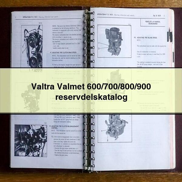 Valtra Valmet 600/700/800/900 reservdelskatalog