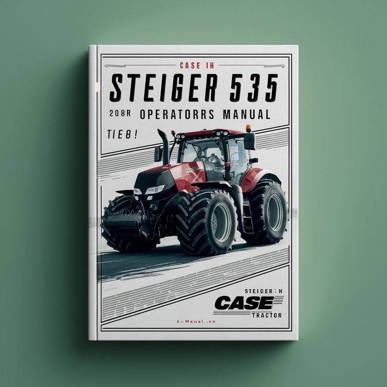 Manual del operador del tractor Case Ih Steiger 535 Descargar PDF