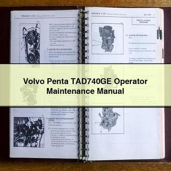 Manual de mantenimiento del operador Volvo Penta TAD740GE Descargar PDF