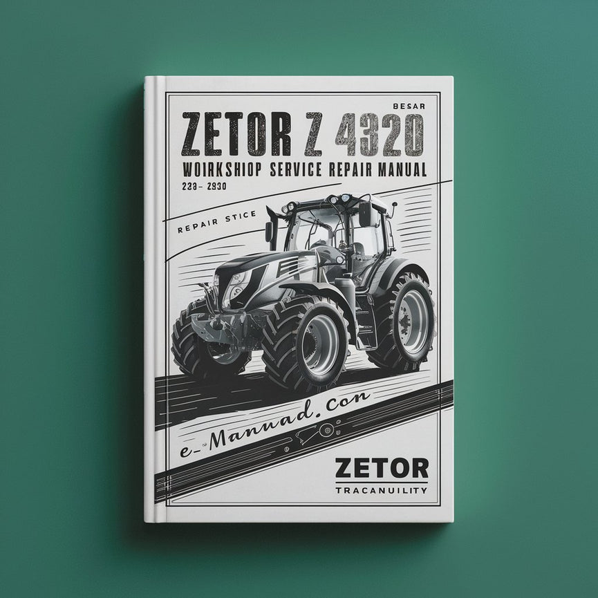 Zetor Z 4320 Tractor Workshop Service Repair Manual