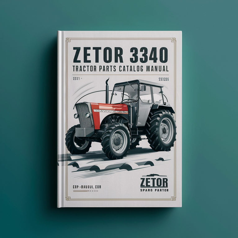 Zetor 3340 Tractor Spare parts catalog Manual