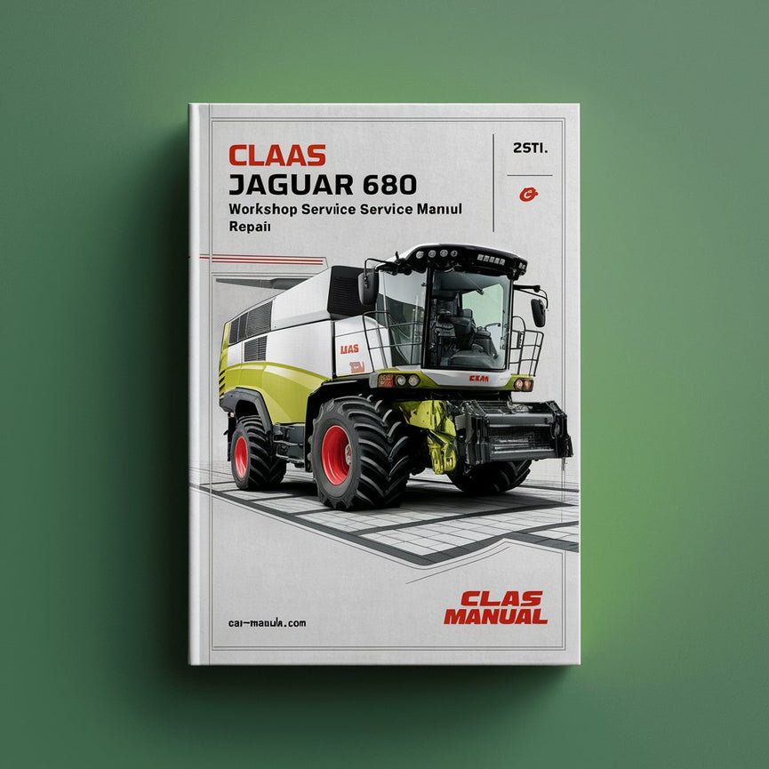 Manuel de service d'atelier de moissonneuse-batteuse Claas Jaguar 680 pour la réparation