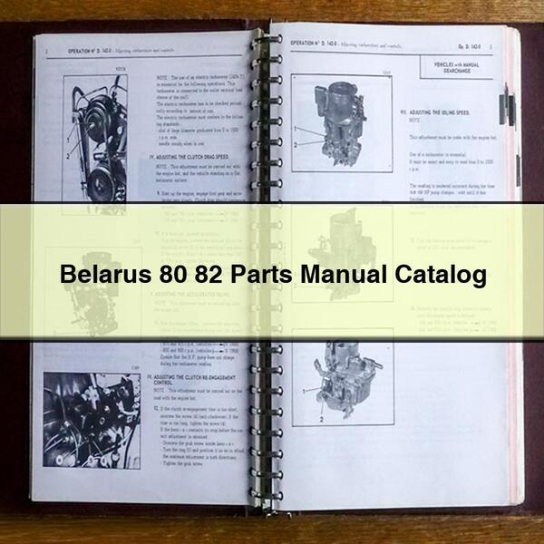 Belarus 80 82 Catalogue de manuels de pièces PDF Télécharger