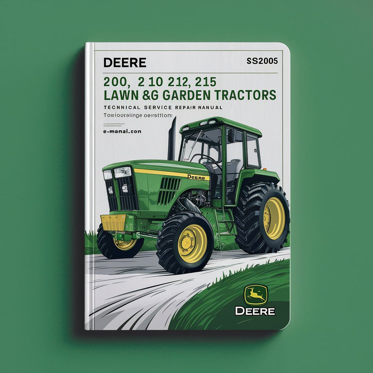 Deere 200 208 210 212 214 216 Lawn and Garden Tractors Technical Service Repair Manual (SM2105)