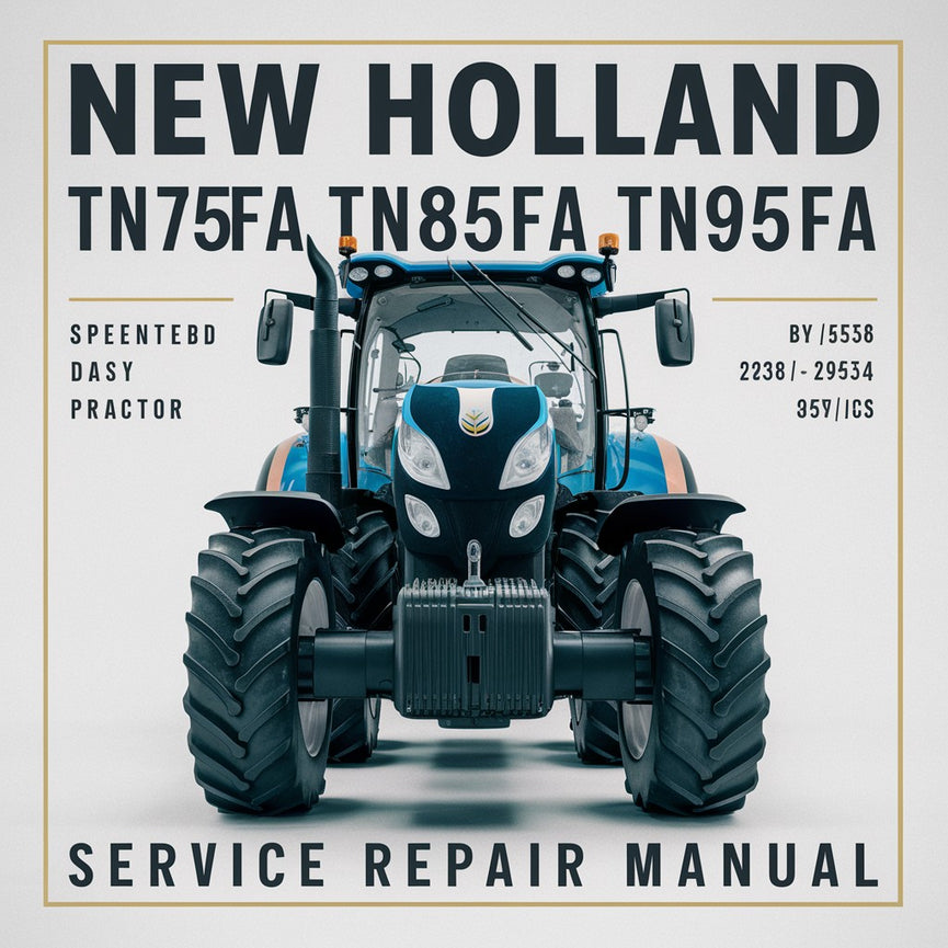 Manuel de réparation du service des tracteurs New Holland TN75FA TN85FA TN95FA