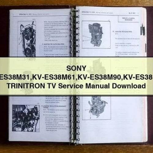 SONY KV-ES38M31 KV-ES38M61 KV-ES38M90 KV-ES38M91 TRINITRON TV Service Manual Download PDF