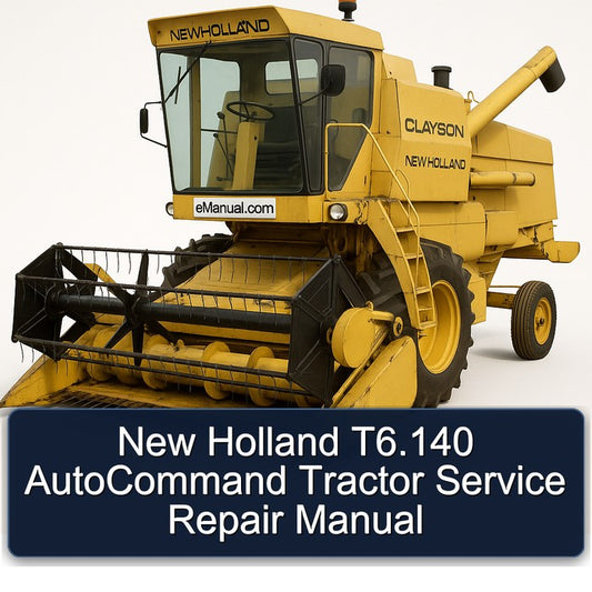 New Holland T6.140 Autocommand Tractor Service Repair Workshop Manual
