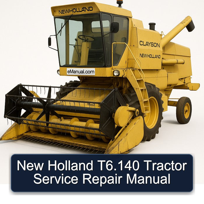 New Holland T6.140 Tractor Service Repair Workshop Manual