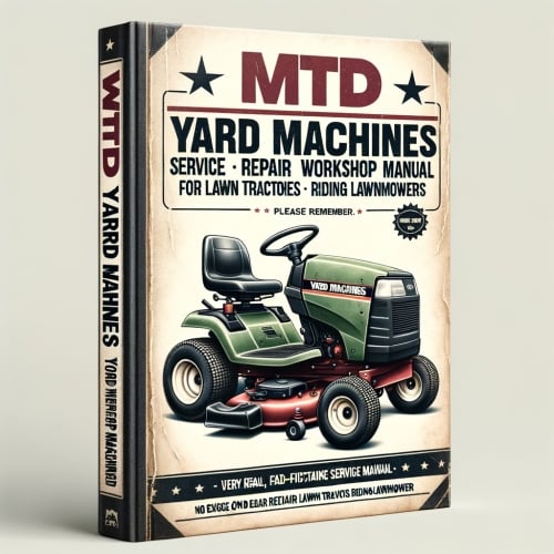 MTD Yard Machines Yardman Service Repair Workshop Manual för bakre motorcyklar och gräsklippare