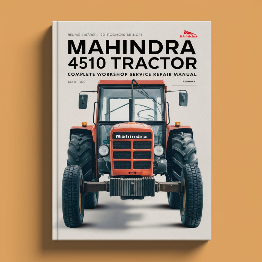 Mahindra 4510 Tractor Serie 10 Manual completo de reparación de servicio de taller