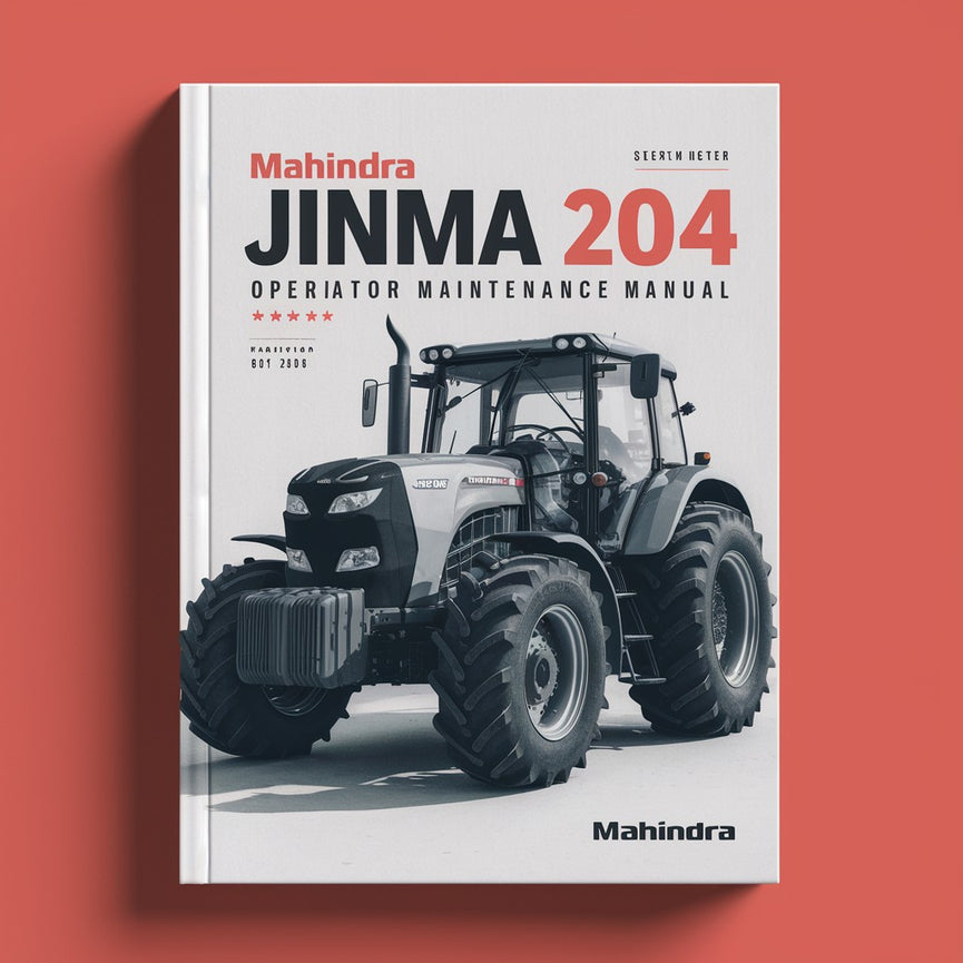 MAHINDRA JINMA 204 Traktor Operatör Underhållshandbok