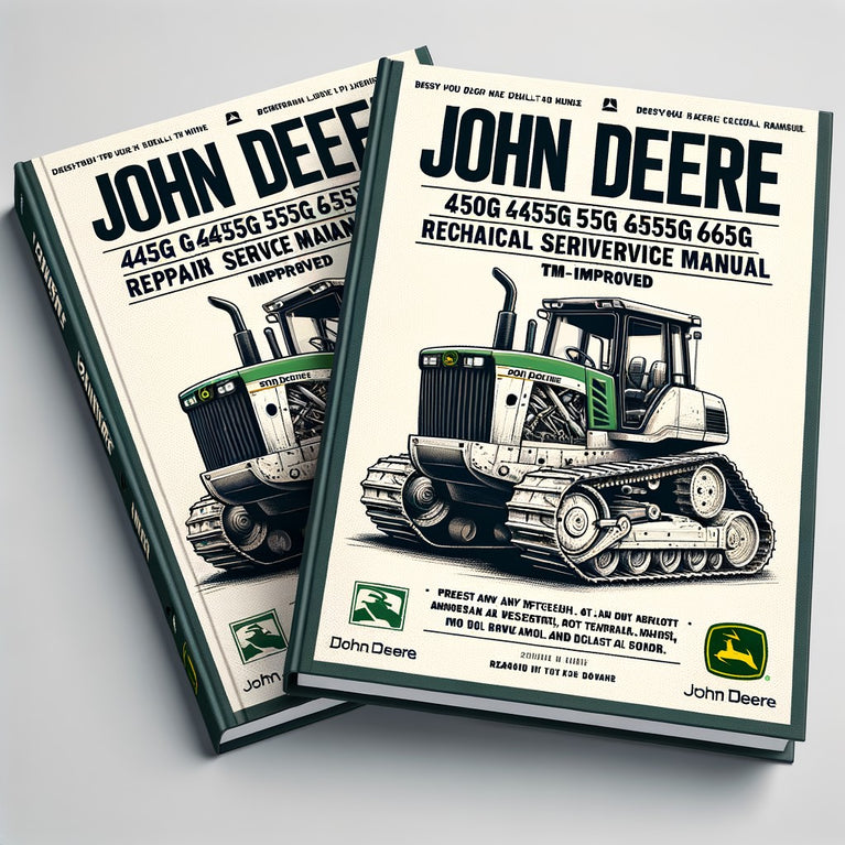 John Deere 450G 455G 550G 555G 650G Crawler Repair Technical Service Manual TM1404-Improved-PDF