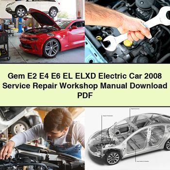 Gem E2 E4 E6 EL ELXD Electric Car 2008 Service Repair Workshop Manual