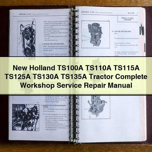 New Holland TS100A-TS135A Tractor Workshop Service Repair Manual