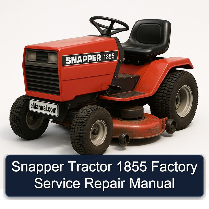 Snapper Tractor 1855 Service Repair Workshop Manual PDF