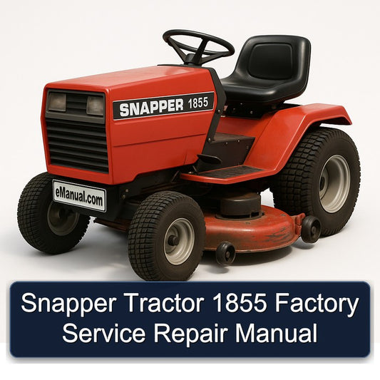 Snapper Tractor 1855 Service Repair Workshop Manual