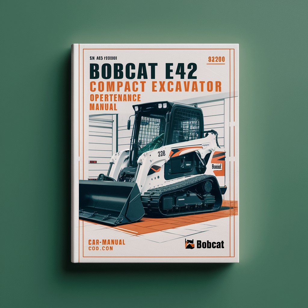 BOBCAT E42 Compact Excavator SN AG3411001 & Above Operation & Maintenance Manual