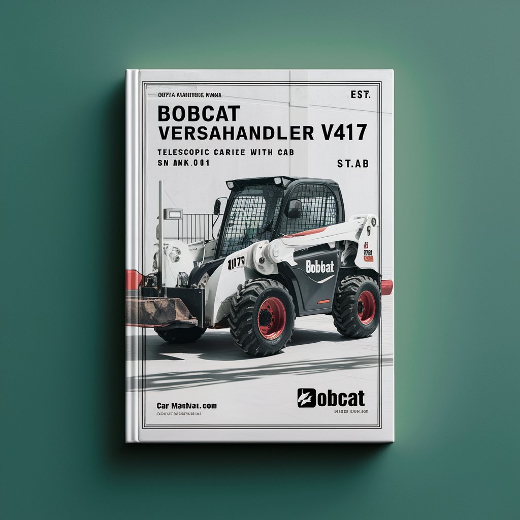 BOBCAT VERSAHAndLER V417 TELESCOPIC TOOL CARRIER WITH CAB SN A7MK11001 & Above Operation & Maintenance Manual