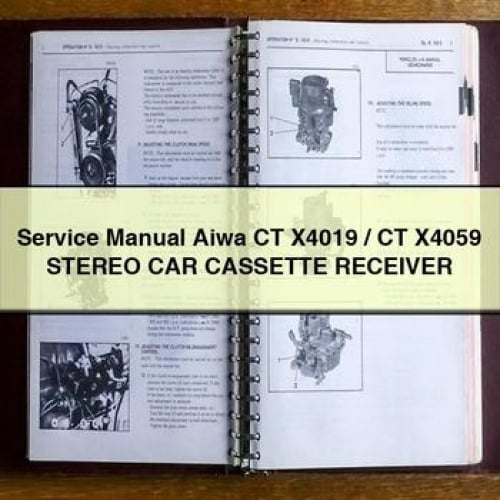 Service Manual Aiwa CT X4019 / CT X4059 Stereo CAR CASSETTE Receiver PDF Download