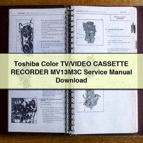 Toshiba Color TV/Video CASSETTE RECORDER MV13M3C Service Manual Download PDF