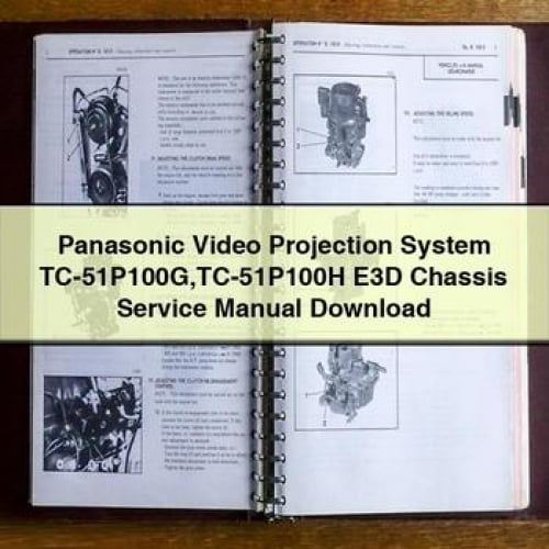 Panasonic Video Projection System TC-51P100G TC-51P100H E3D Chassis Service Manual Download PDF