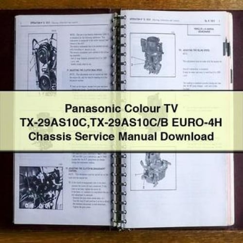 Panasonic Colour TV TX-29AS10C TX-29AS10C/B EURO-4H Chassis Service Manual Download PDF