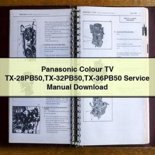 Panasonic Colour TV TX-28PB50 TX-32PB50 TX-36PB50 Service Manual Download PDF