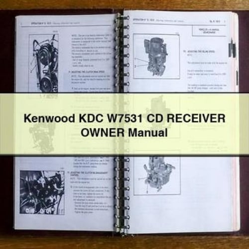 Kenwood KDC W7531 CD Receiver Owner Manual PDF Download