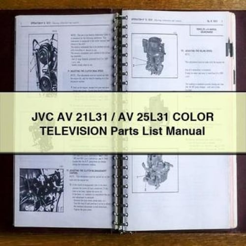 JVC AV 21L31 / AV 25L31 Color TELEVISION Parts List Manual PDF Download