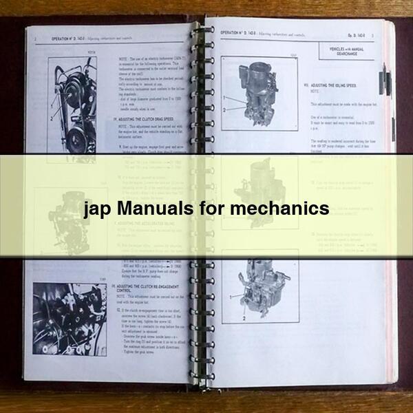 jap Manuals for mechanics