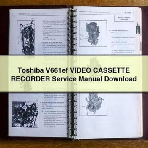 Toshiba V661ef Video CASSETTE RECORDER Service Manual Download PDF