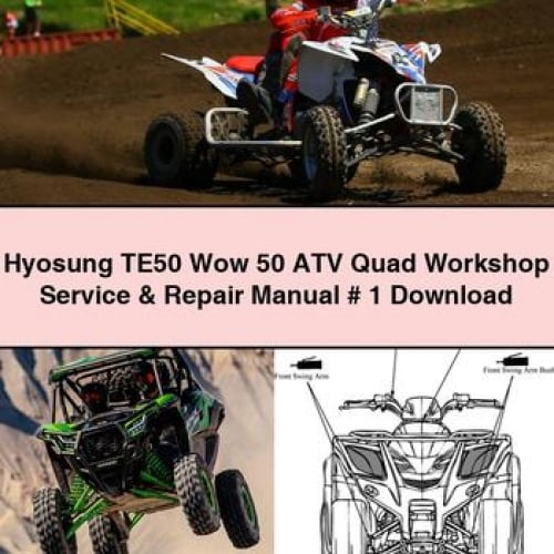 Hyosung TE50 Wow 50 ATV Quad Workshop Service & Repair Manual # 1 Download PDF