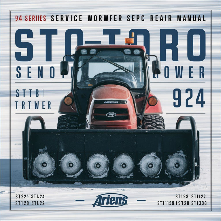 Ariens 924 Series Snowblower Sno-Thro Service Workshop Repair Manual Snow Thrower Blower STT8 ST824 ST828 ST924 ST928 ST1024 ST1028 ST1032 ST1128 ST1132 ST1228 ST1232 ST1236 ST1336 PDF Download